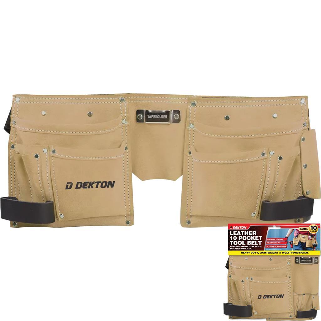 Dekton Camel Leather Tool Pouch