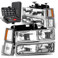 For 1994-1999 C/k 1500 2500 3500 Chrome Headlight | Built Supply Co