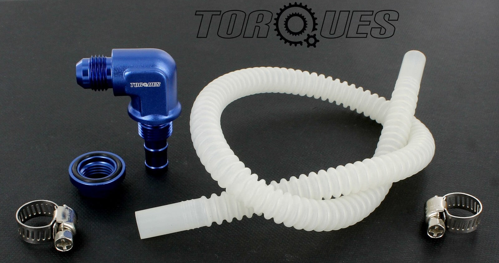 An-6 (6an) 90 Degree Bulkhead to 9MM I.d Convoluted in-Tank Fuel Hose
