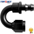 AN -6 (6AN JIC AN6) 180 Degree Push-On Socketless Fuel Hose Fitting