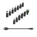 1*usb To Dc 5V Power Cord, Universal Dc 5.5x2.1mm Cable With 13