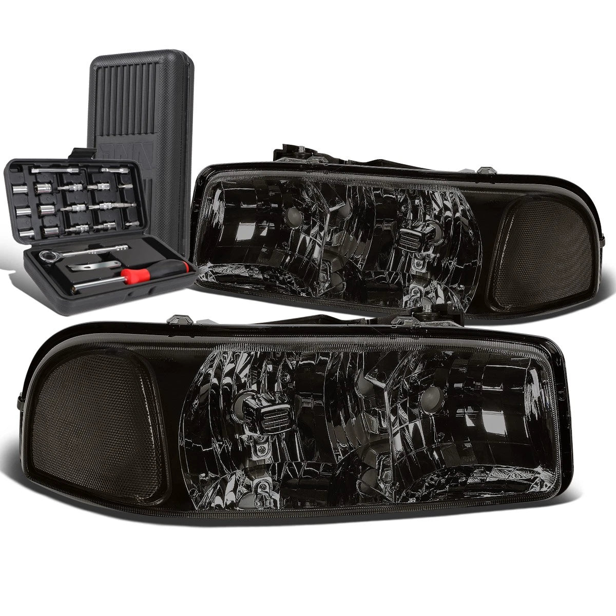 For 1999-2007 Gmc Sierra 1500 Yukon Smoked Clear | Built Supply Co