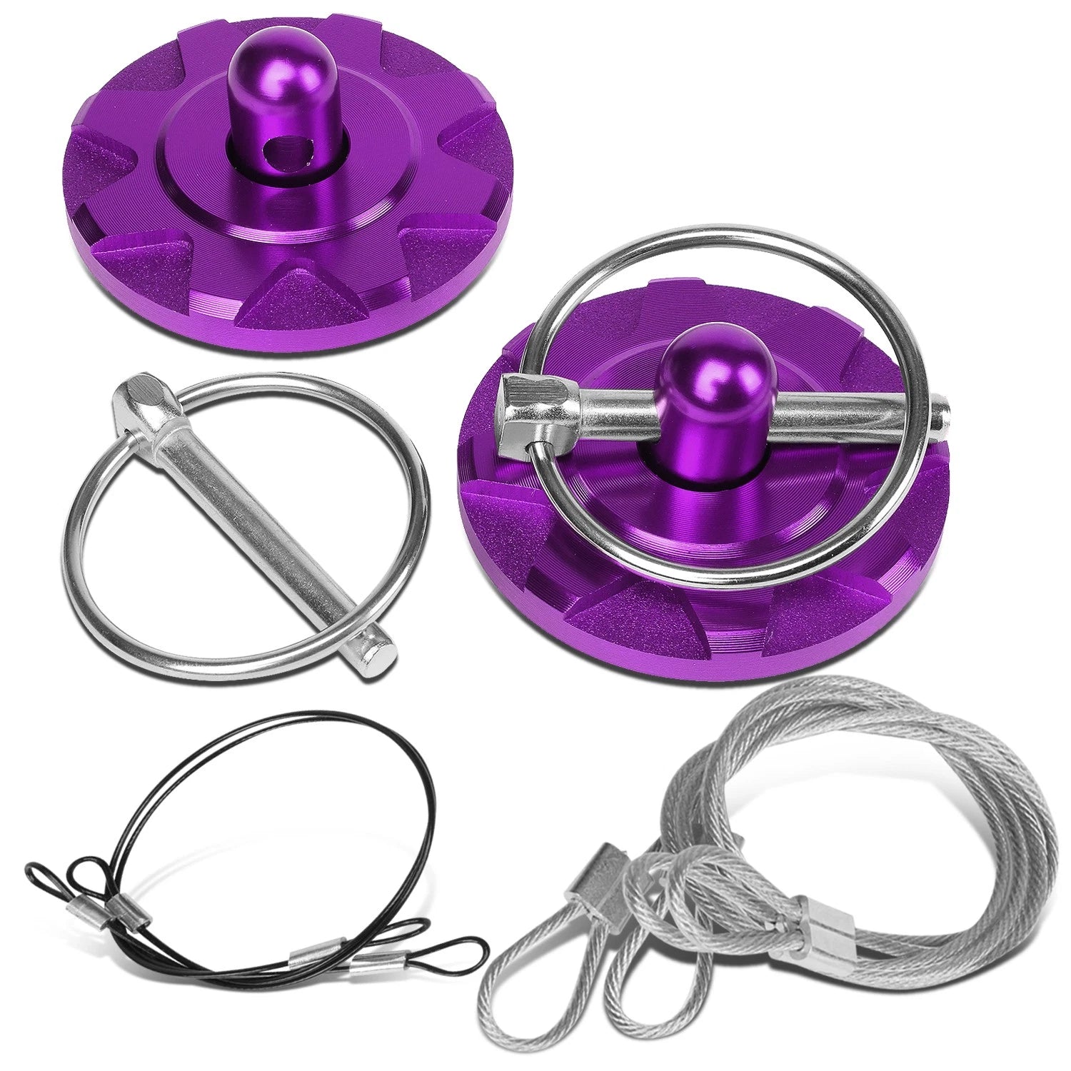 Purple Aluminum Universal Fit Bonnet Security Mount | Built Supply Co