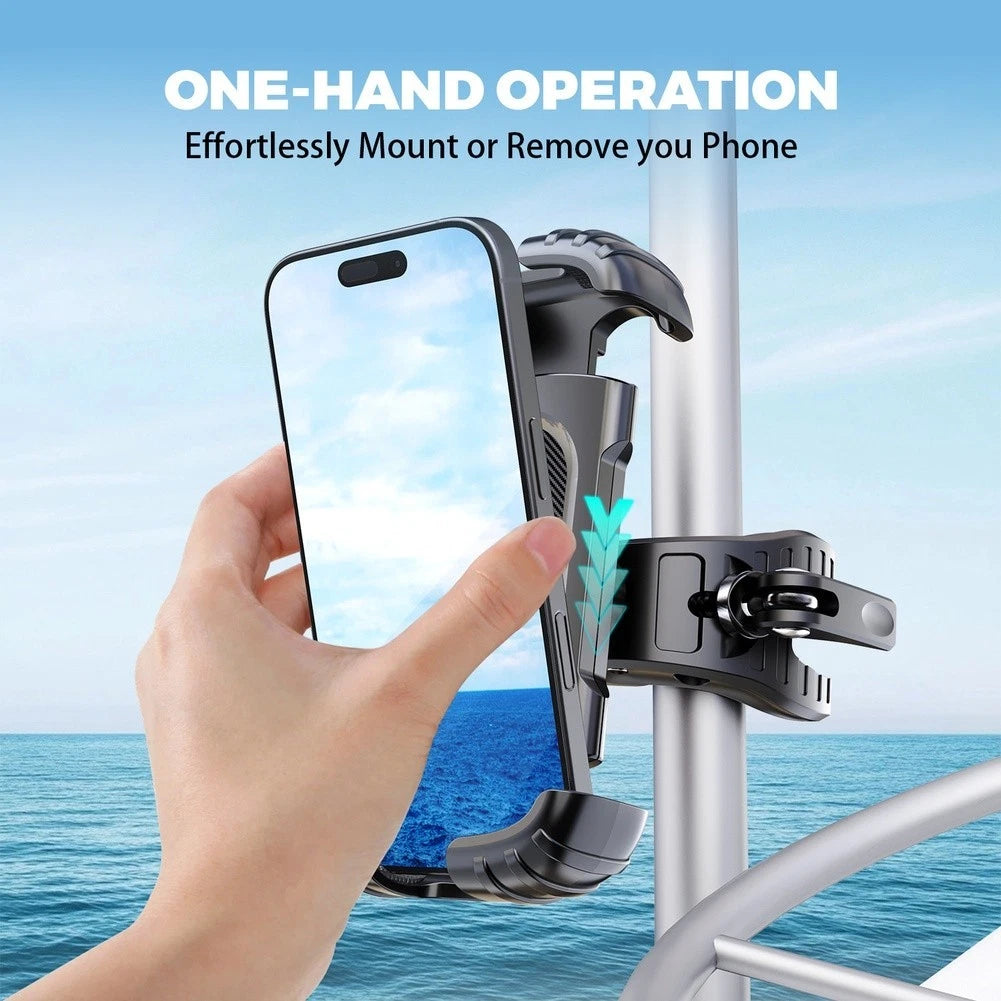 Adjustable Boat Phone Mount For Kayak Sailboat Yacht Motorboat 360