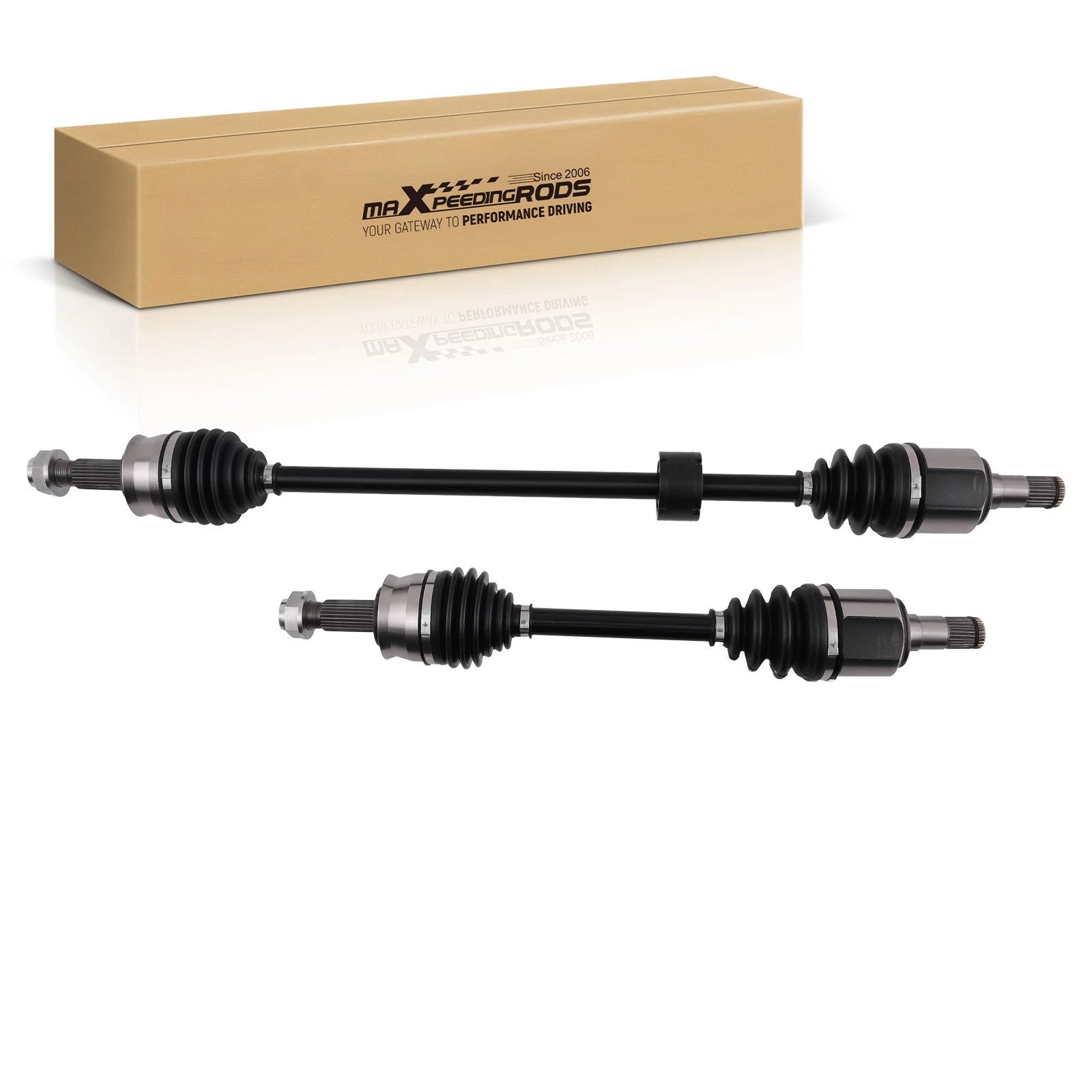 Pair Front CV Axle Assembly For Fiat 500 2012-2016 Automatic trans Left &amp; Right