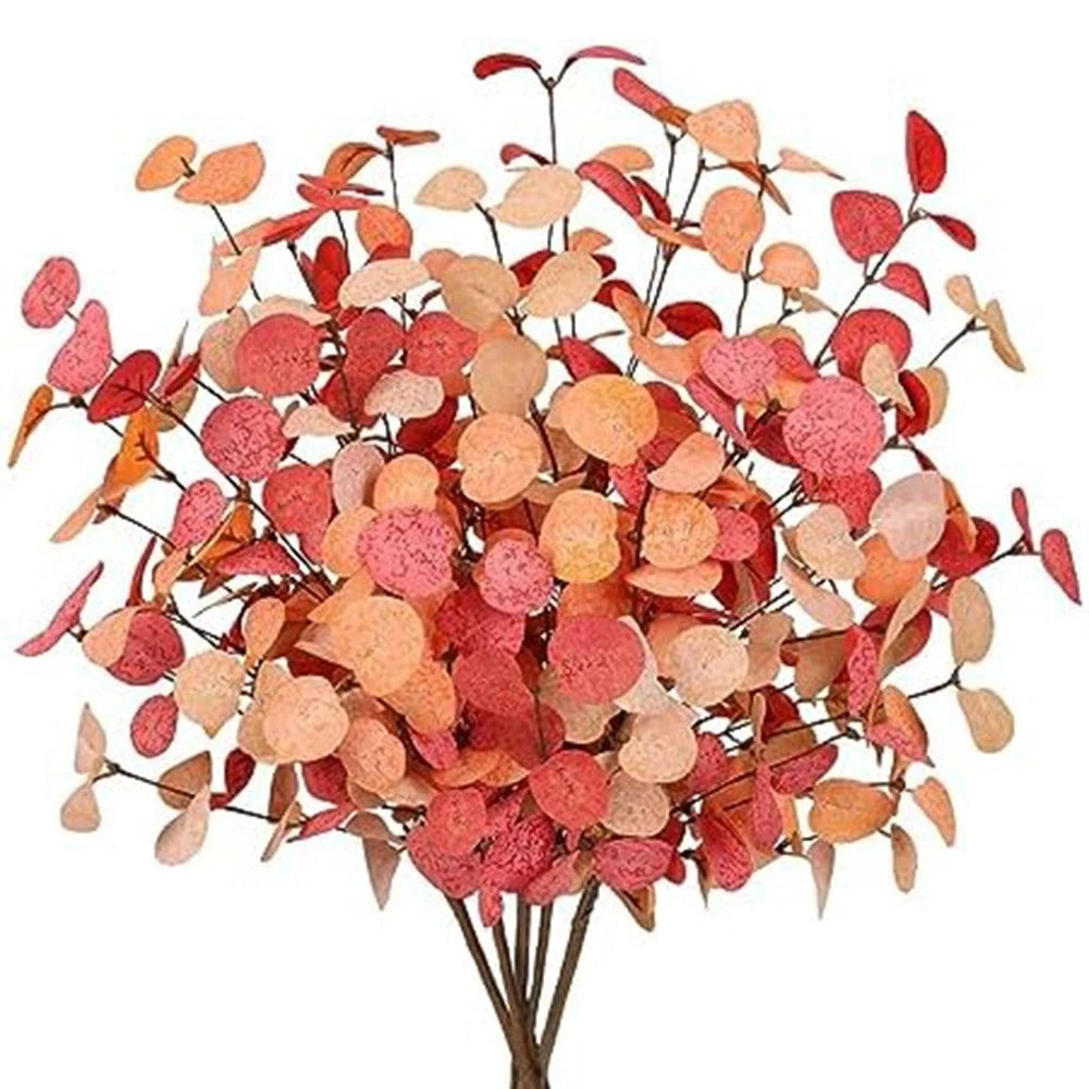 Realistic Faux Eucalyptus Stems For Kitchen Table Centerpieces