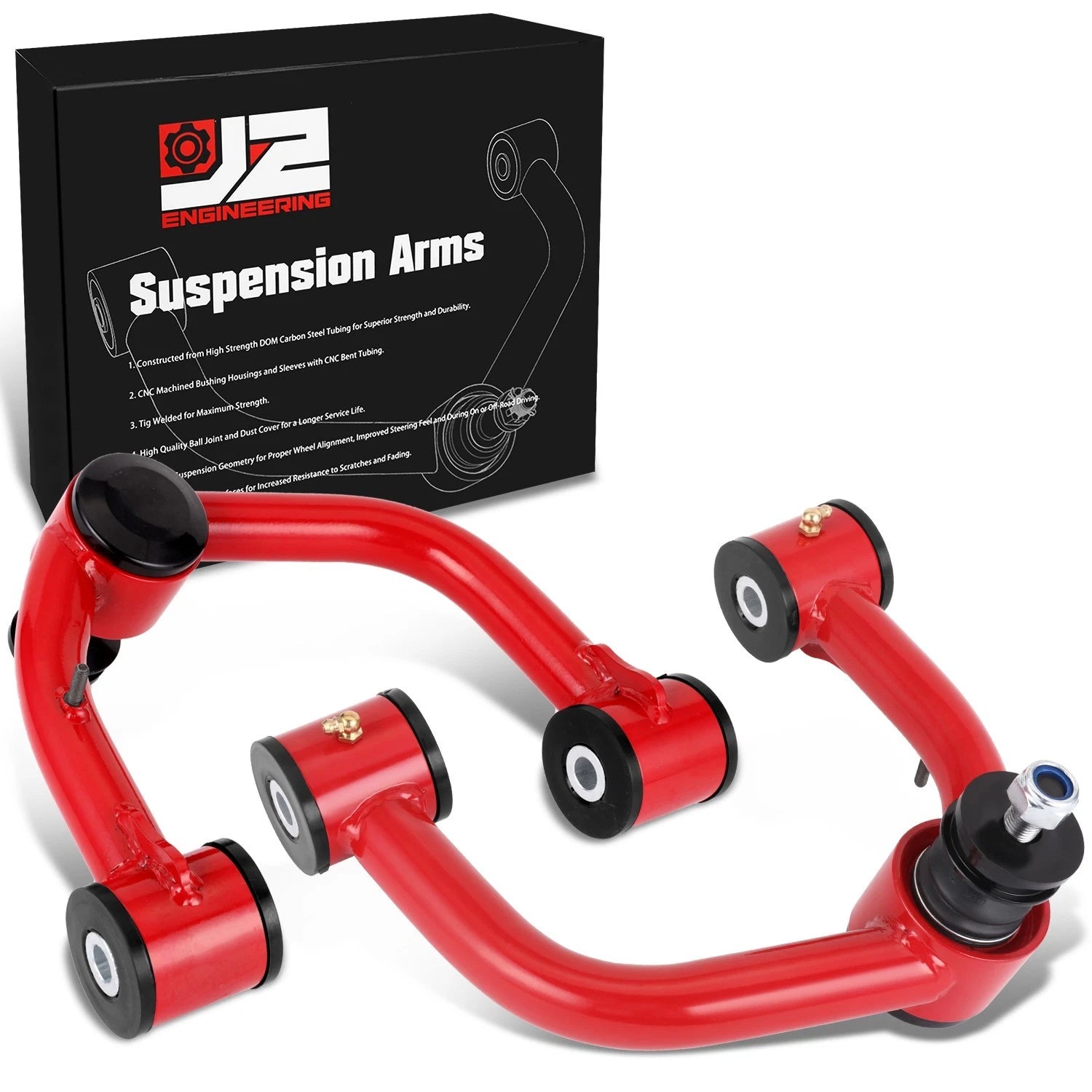 J2 For 06-07 Toyota Sequoia Tundra W 2-4" Lift Red | Built Supply Co