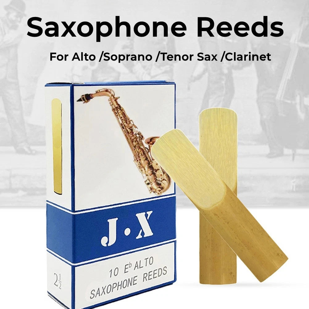 10*saxophone Reeds Strength 2.5 For Alto Soprano Tenor Sax Clarinet