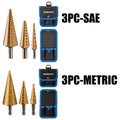 Workpro Step Drill Bit Set Well-organized Bag Included Metric/sae