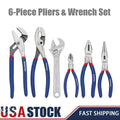 WORKPRO 6PC Steel Plier Wrench Set by WORKPRO