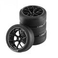 Upgrade 65mm 1/10 Rc Car Tires & Wheels Rims 12mm Hex Hub For Tamiya