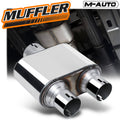 Chrome 2.5" Center Inlet/Dual Outlet Race Performance C