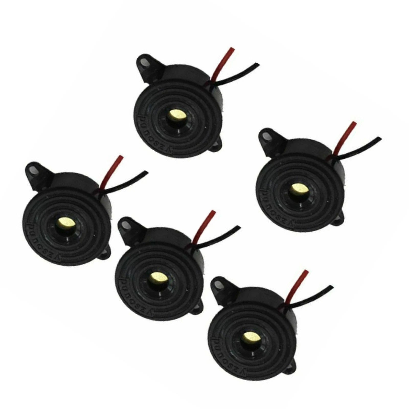 22mm Black Piezo Electronic Tone Buzzer Alarm Continuous Beep Db