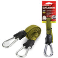 Dekton 48" Flat Bungee Cord with Carabiner Hook Clip 10mm Elastic Tie Down Opens