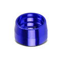 Fit Ptfe/Nylon Hose Hard Line Blue 6-An 3/8" Tubing Olive Insert Flare