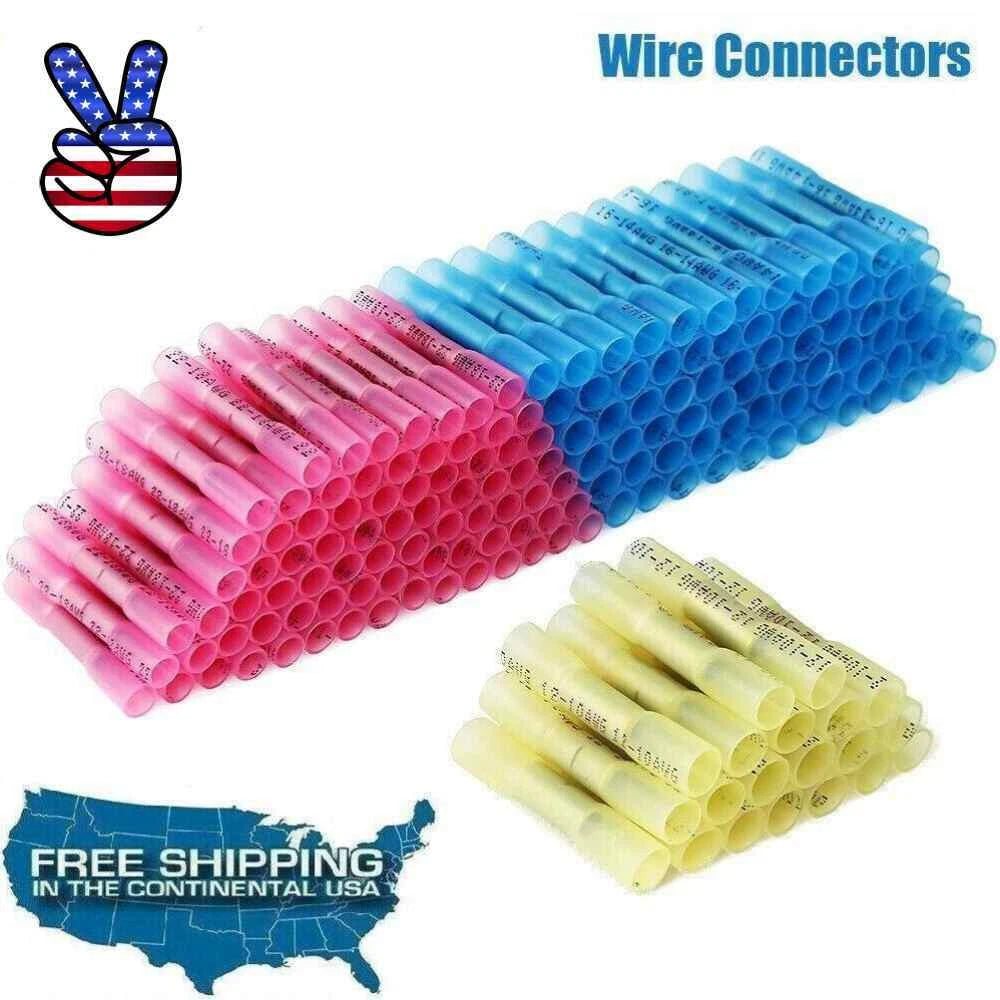 Assortment Heat Shrink Wire Connector Electrical Crimp Seal Terminal