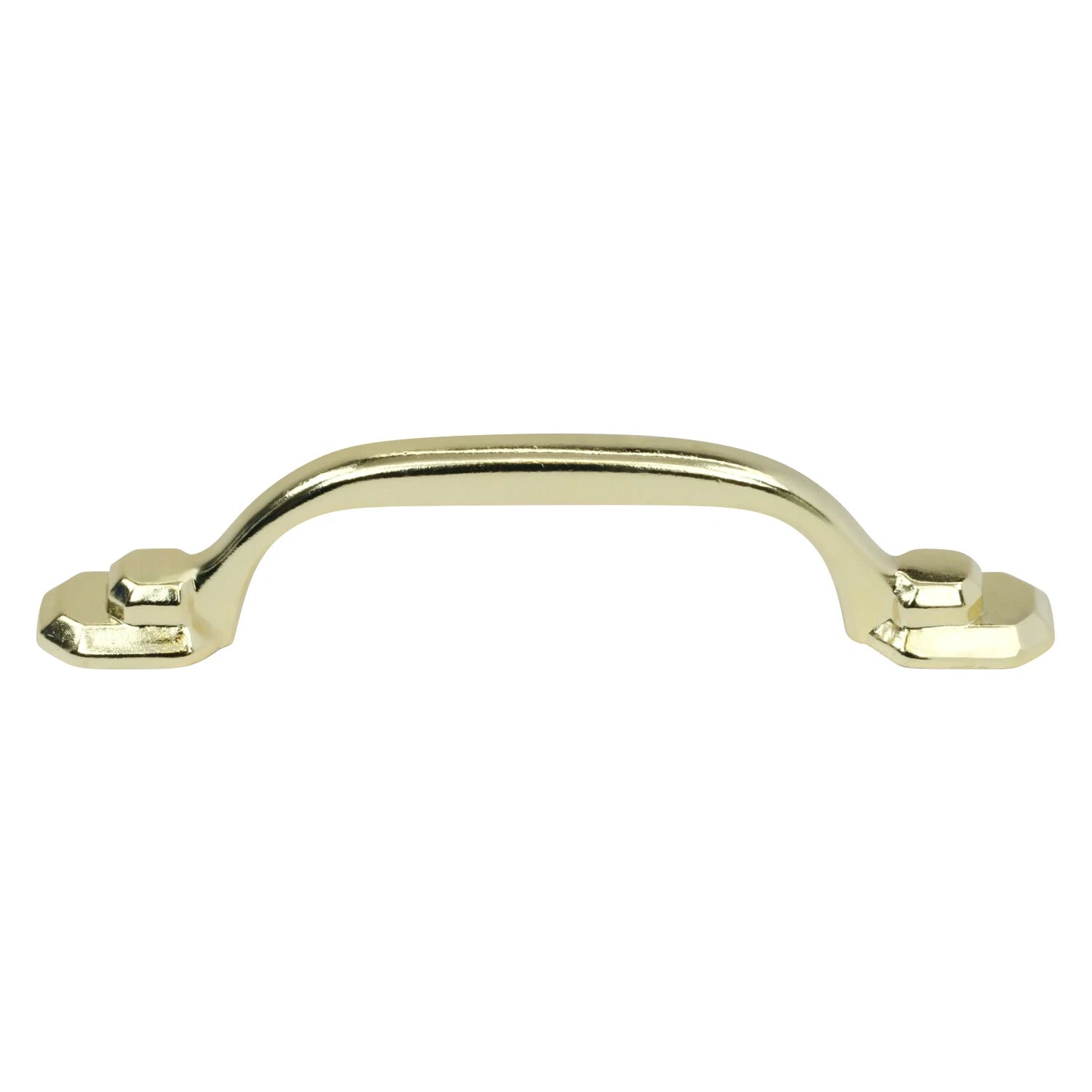 Hexa Style 3 In Hole Centers Traditional Brass Cabinet Pull / Handle