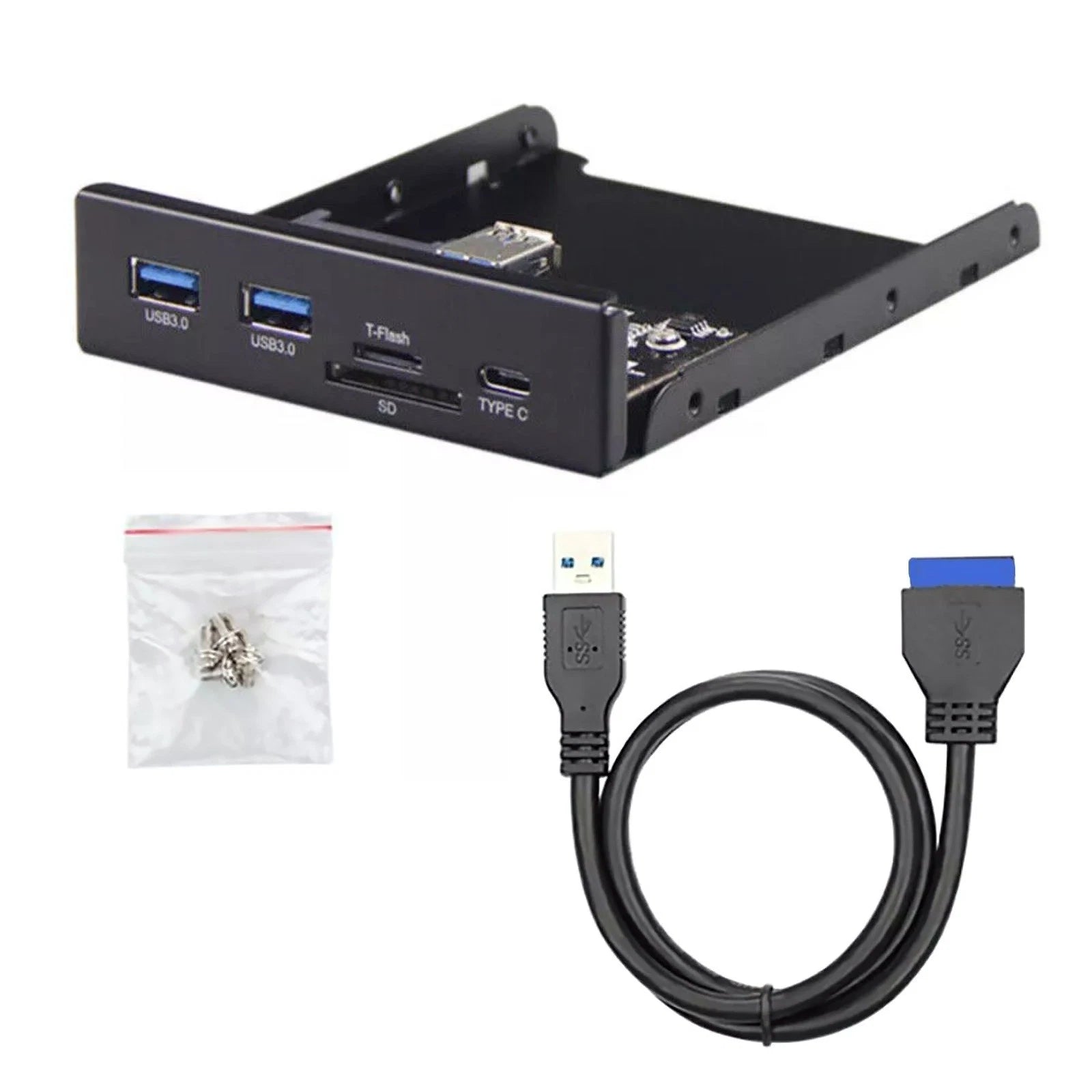 Front Panel Type-c Usb 3.0 Micro Sd/tf 5gbps Data Transfer Easy