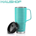 HAUSHOF 24oz Stainless Steel Travel Mug Vacuum Insulated Coffee Travel Mug w/Lid