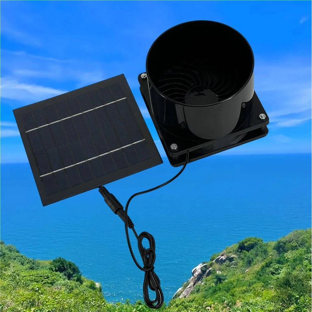 Improved Air Quality With 5W 6V Solar Energy For Exhaust Fan For Home