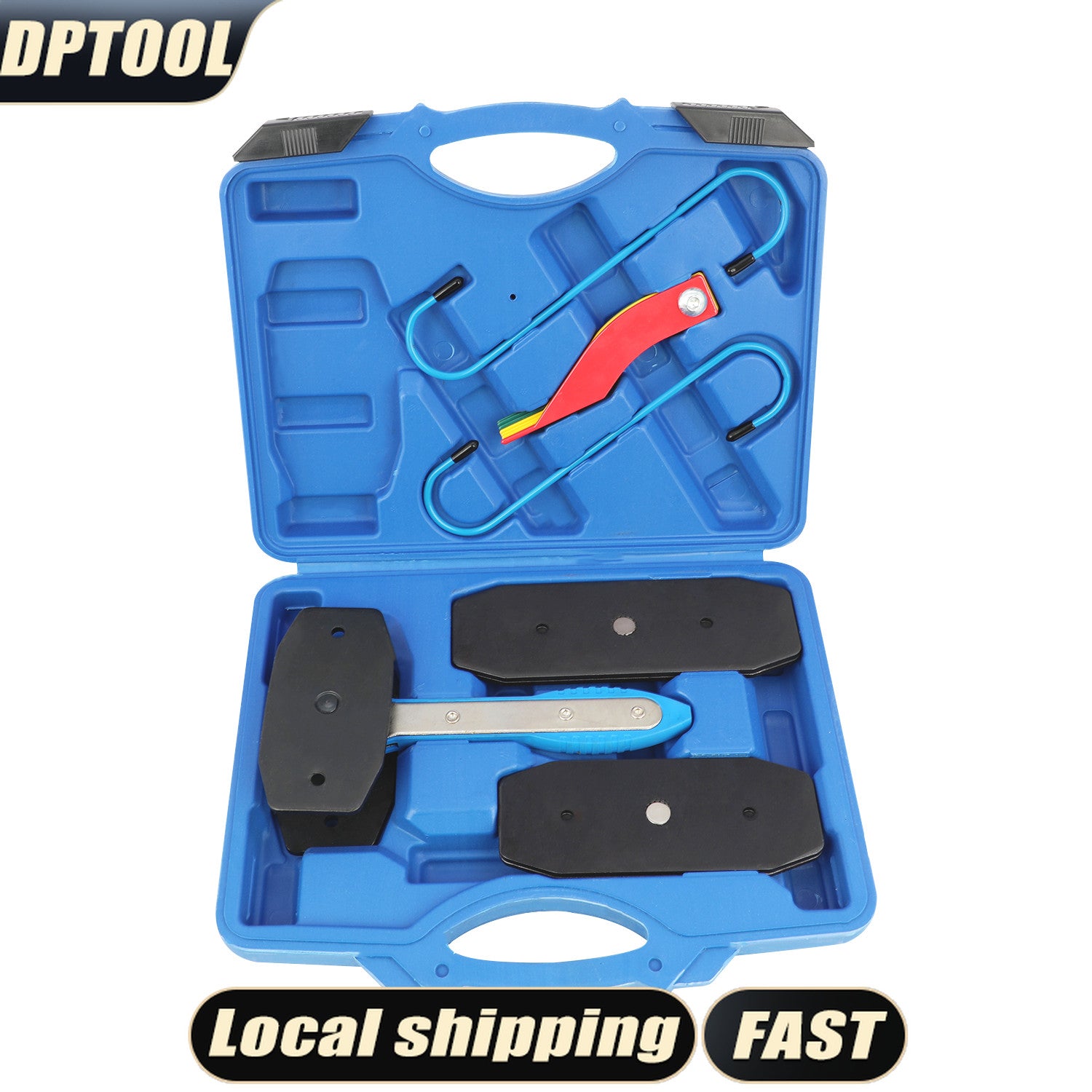 Car Ratchet Brake Piston Wrench W/Hooks Caliper Pad Install Tool Press Red&Red