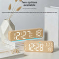 Led Clock With Bottom Ambient Light For Dark Room Visibility Long