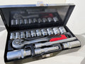 15pc 3/8" Dr. 6pt MM Socket Set with Ratchet Wrench