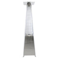 Outdoor Patio Heater 42,000 Btu Stainless Pyramid Glass Tube Flame Lp