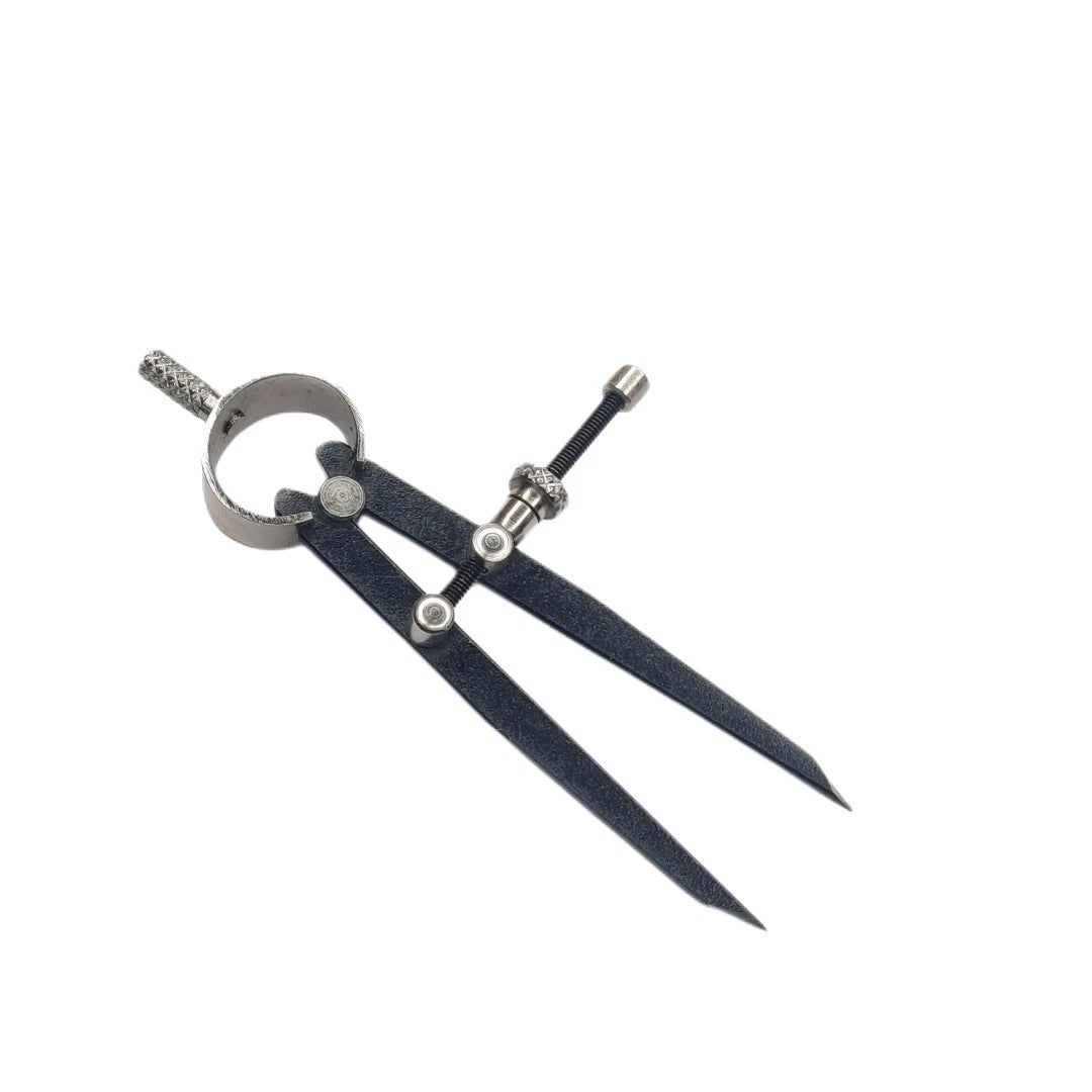 Premium Divider Black 6inch Steel Measuring Compass Gauge Jewelers