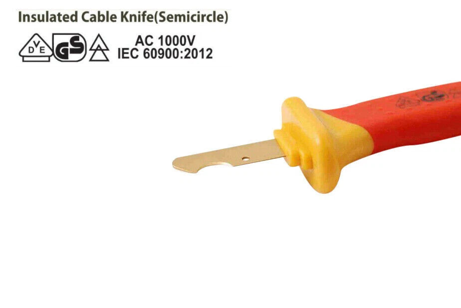 X-Spark VDE Cable Strip Knife Insulated Wire Stripper Semicircle Curve Blade
