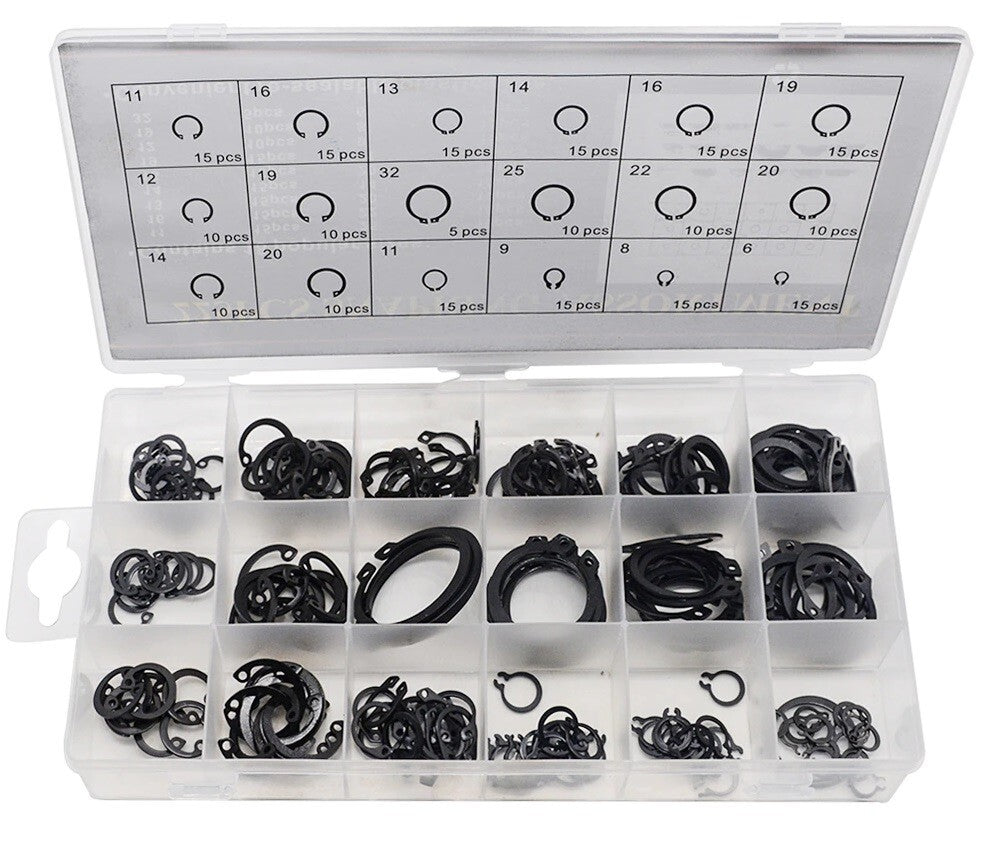 225PC External Internal Snap Circlip Retaining Snap Ring Stop