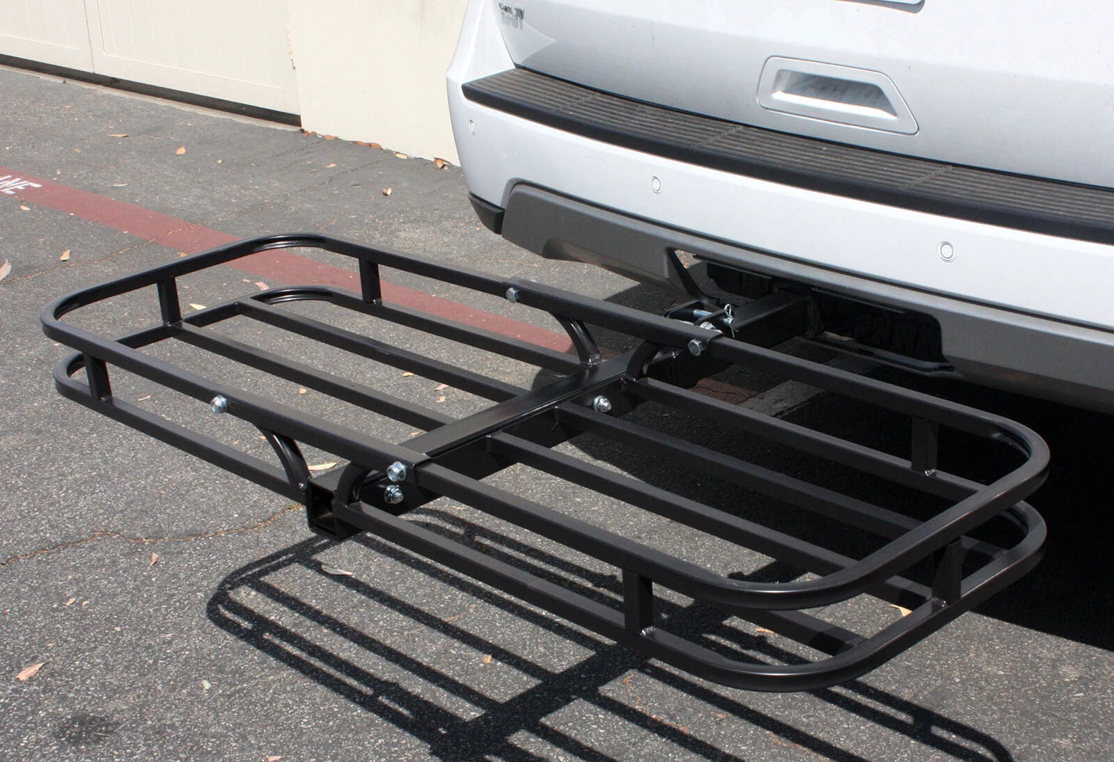 Hitch Mount Compact Cargo Carrier - 52" X 18" - 350 Lb. Luggage Hitch