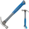 Silverline 8oz Claw Hammer Fibreglass Rubber Grip Handel Hardened Steel HeadOpen
