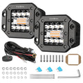 2PCS 3.5 INCH LED Work Light Bar Spot Pods Flush Mount Spot Off Road