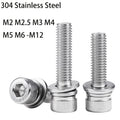 Cup Head Hexagon Socket Screws & Washers Set