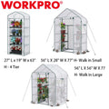 WORKPRO Gardening Greenhouse Multi-Size Shelves Thicken  Polyethylene Cover NEW