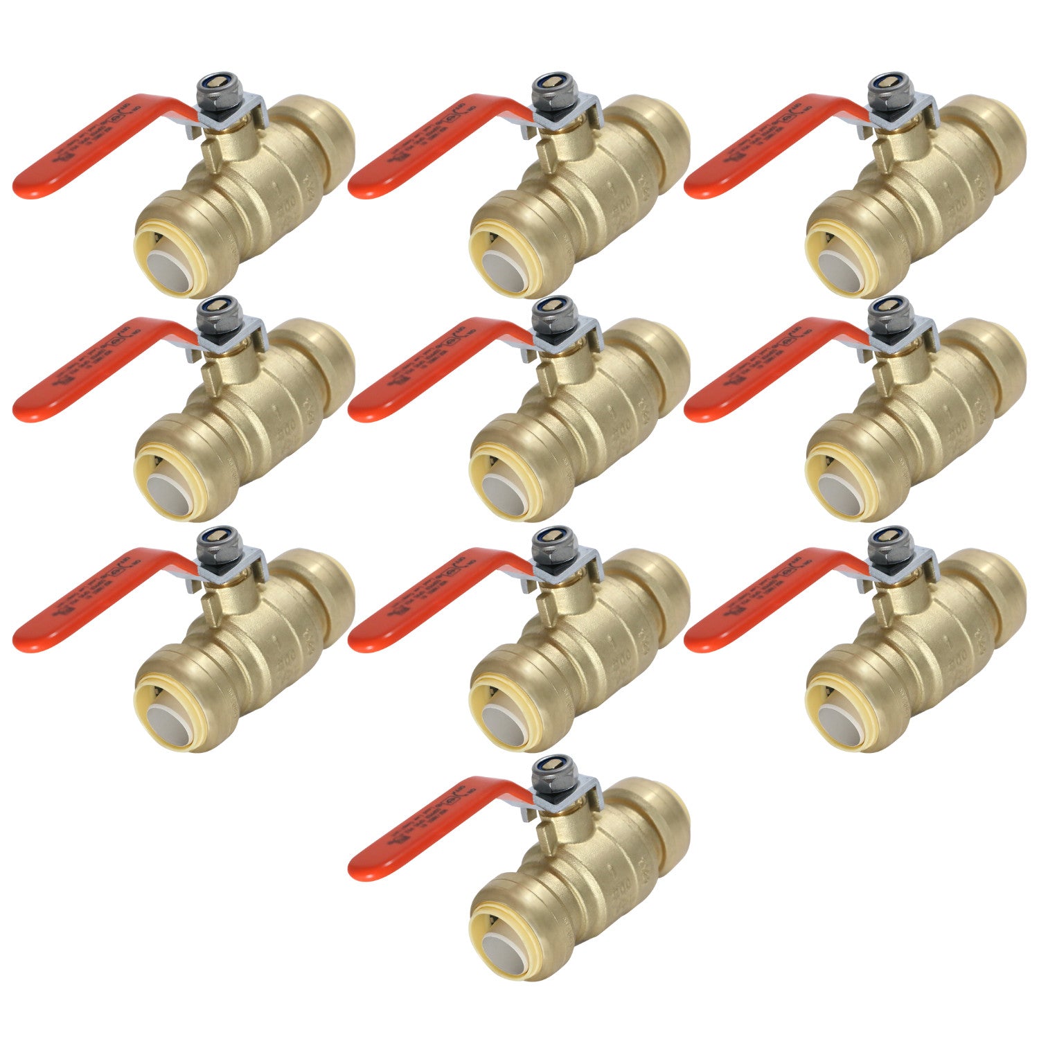 XFITTING 1" Push Fit Ball Valve 10 Pack