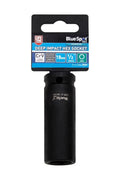 Blue Spot 1/2" Drive 18mm Deep Impact Socket 6 Point Hex Crv Steel