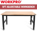 Workpro 60" Workbench Adjustable Height Work Table | Built Supply Co