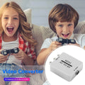Mini Hd Video Converter Box Rca Av Cvsb To Rf Adapter Tv Switcher Dvd