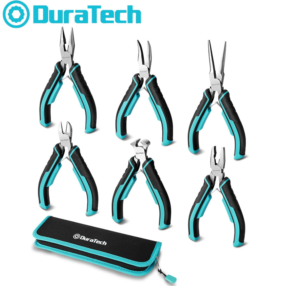 Duratech Mini Pliers Diagonal Long Nose Needle Nose Bent Nose Jewelry