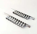 Cr-v 1/4" Dr 6pt Imperial & Metric Regular Socket Set: 4-12mm &