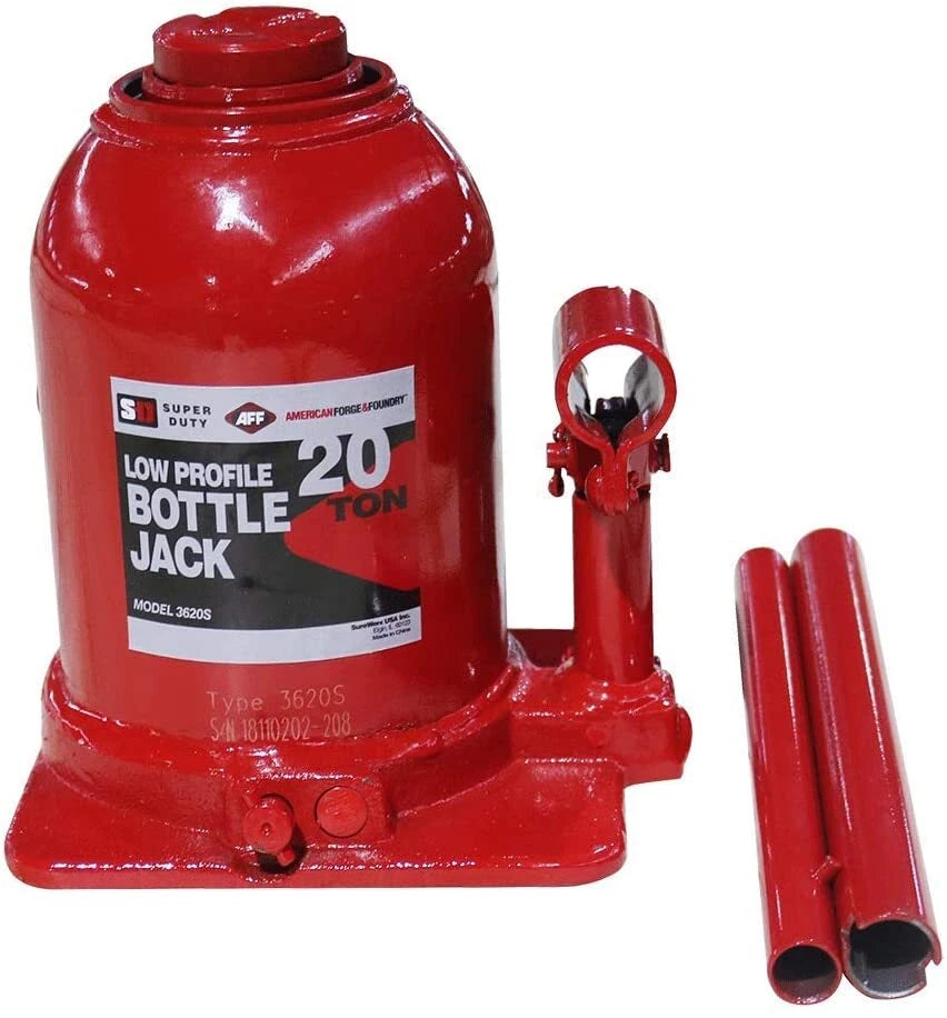 American Forge & Foundry 3620s Super Duty Bottle Jack 20 Ton Short
