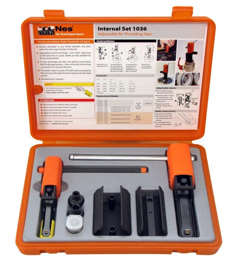Nes Nes1036 Internal Thread Repair Kit, 7/8 To 2-5/8", 4-piece