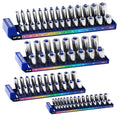 WORKPRO 4PC Socket Organizer Set Socket Holder 1/4" 3/8" 1/2" Metric