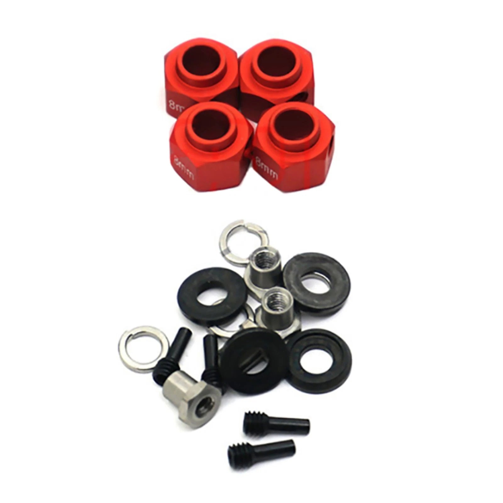 4pack 1/10 Rc Car 8/9mm Metal Hex Wheel Hubs Adapter For Traxxas