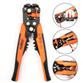 Self Adjusting Insulation Wire Stripper Cutter Crimper 8"