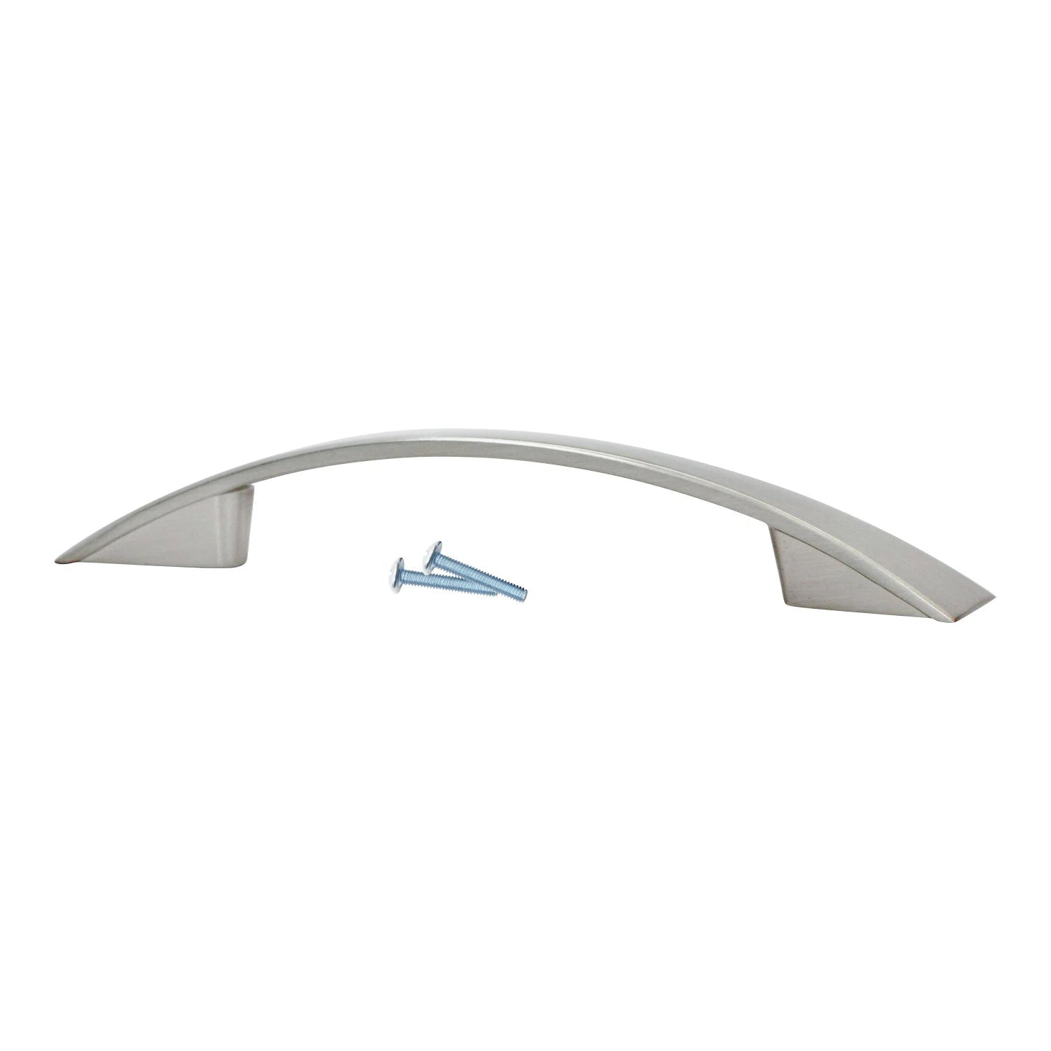 Modern Trek 3-3/4" Brushed Nickel Kitchen Cabinet Handle Pull P12896bn