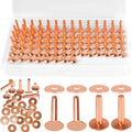 12*4*19/7mm Copper Rivets For Leather Craft Products Nice Concise