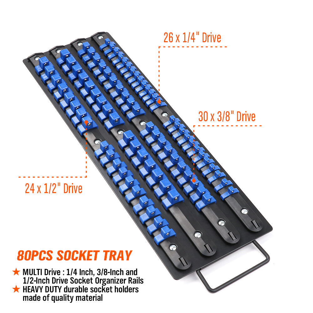 Portable Drive Socket Holder Organizer Metal Tray | Built Supply Co